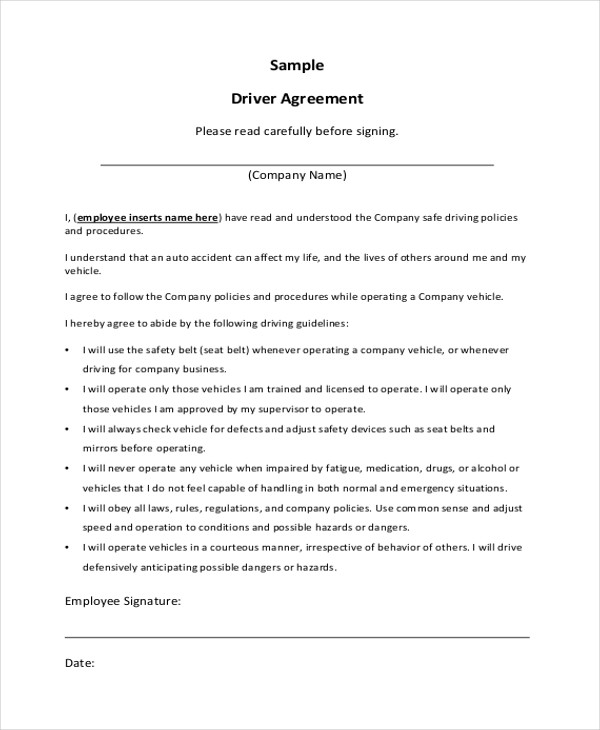 sample contract agreement