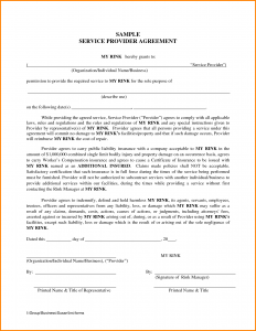 sample contract for services sample contract for service