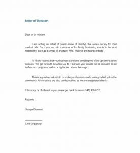 sample donation request letter donation request letter