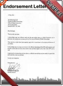 sample layoff letter endorsement letter