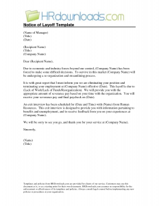 sample layoff letter sample lay off letter template