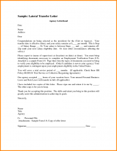 sample letter of intent to purchase job transfer letter job transfer letter sample