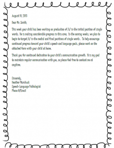 sample letter to teacher from parent about child progress sample parent letter