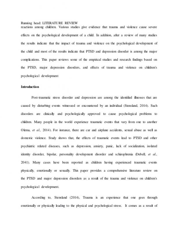 sample literature review for research paper