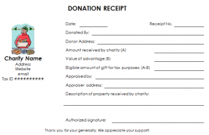 sample nonprofit gift acknowledgement letter non profit donation receipt template