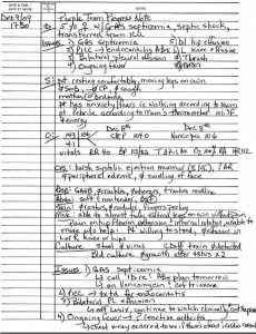sample nurses note fig example of a physician progress note