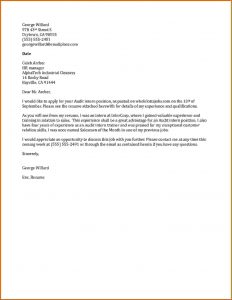 sample of letter of intent internship cover letter sample audit internship cover letter sample
