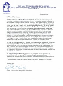 sample of recommendation letter our lady of florida