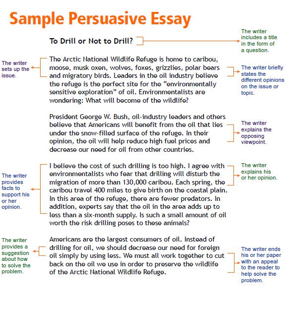 sample persuasive essay