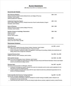 sample pharmacist resume clinical pharmacist resume