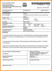 sample police report fake police report redwire singapore terry xu online citizen police report