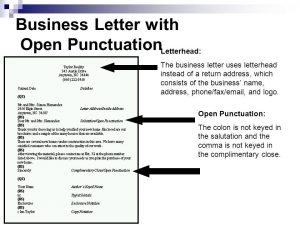 sample police report open punctuation business letter the letter sample with open punctuation business letter
