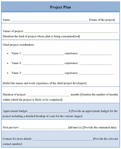 sample project plan template projectplantemplate