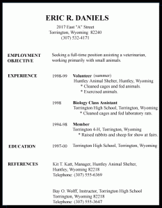 sample resume for first job resume