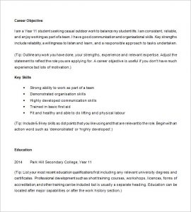 sample resume for high school student example of high school student resume