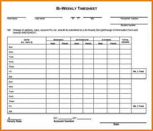 sample time sheet weekly timesheet template bi weekly timesheet template