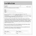 sample vehicle bill of sale bill of sale for car format