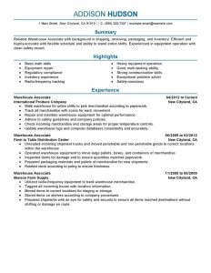 samples executive resumes best warehouse associate resume example livecareer