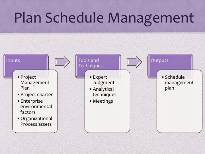 schedule management plan