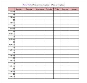 school schedule template free download school daily schedule template