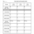 school scheduling template blank high school schedule template