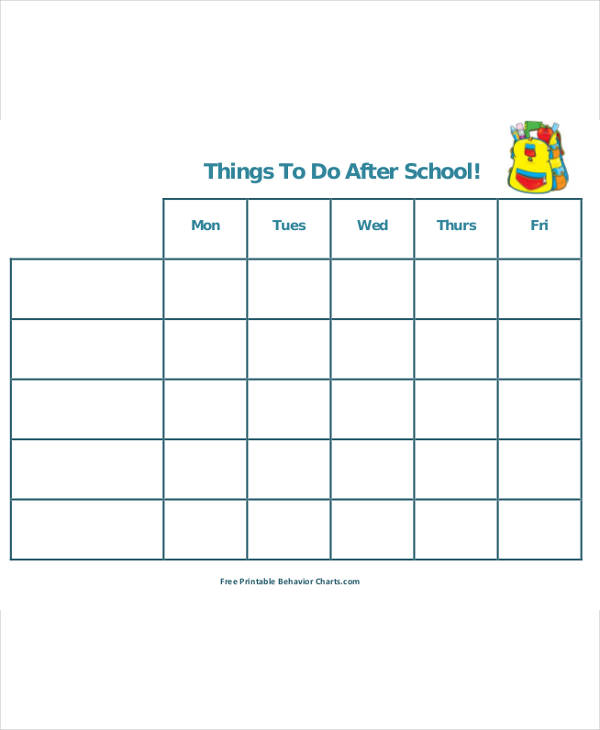 school scheduling template