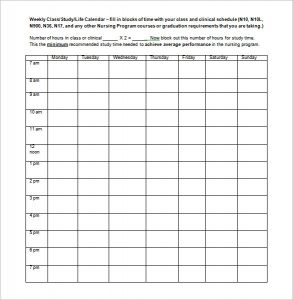 school scheduling template weekly school schedule template blank in word format