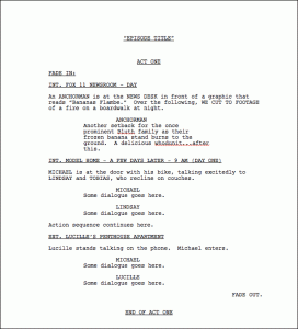 screenplay format template final draft template tv show