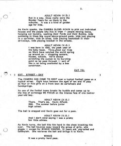 script format template the wonder years original pilot script mitmvc