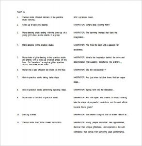 script outline example video script outline template free word doc