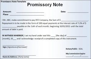 secured promissory note template promissory note template