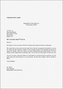 service cancellation letter adjustment letter sample example template and format