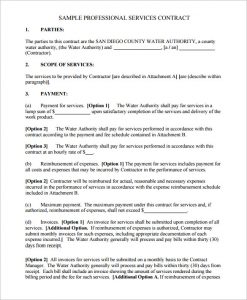 service contract template professional computer service contract template pdf download
