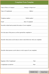 service contract template word complaint forms template complaint form template post x