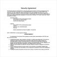 settlement agreement sample security agreement template to download
