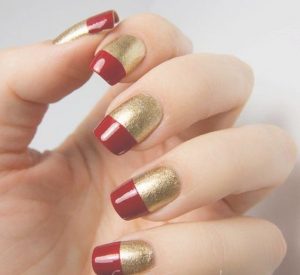 sexy nail designs red and gold nails