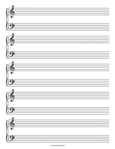 sheet music template grand sheet music template