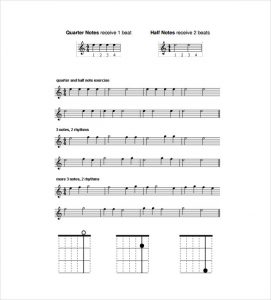 sheet music template guitar music sheet pdf template free download