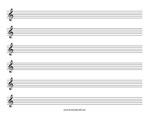 sheet music template treble clef blank sheet music