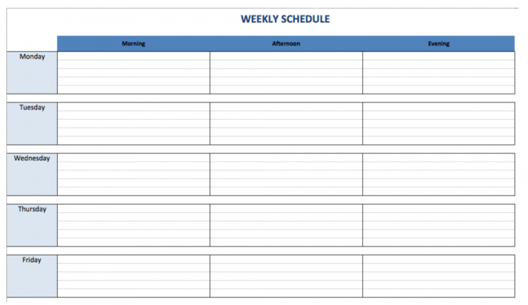 Shift Schedule Templates | Template Business