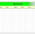sign in sheet template excel sign up sheet
