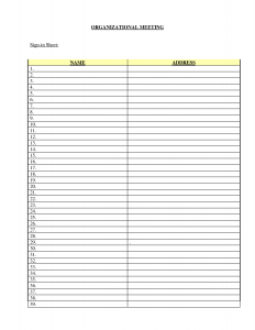 sign in sheet template free printable sign in sheet template