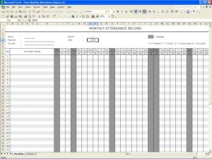 silent auction sheet attendance register template