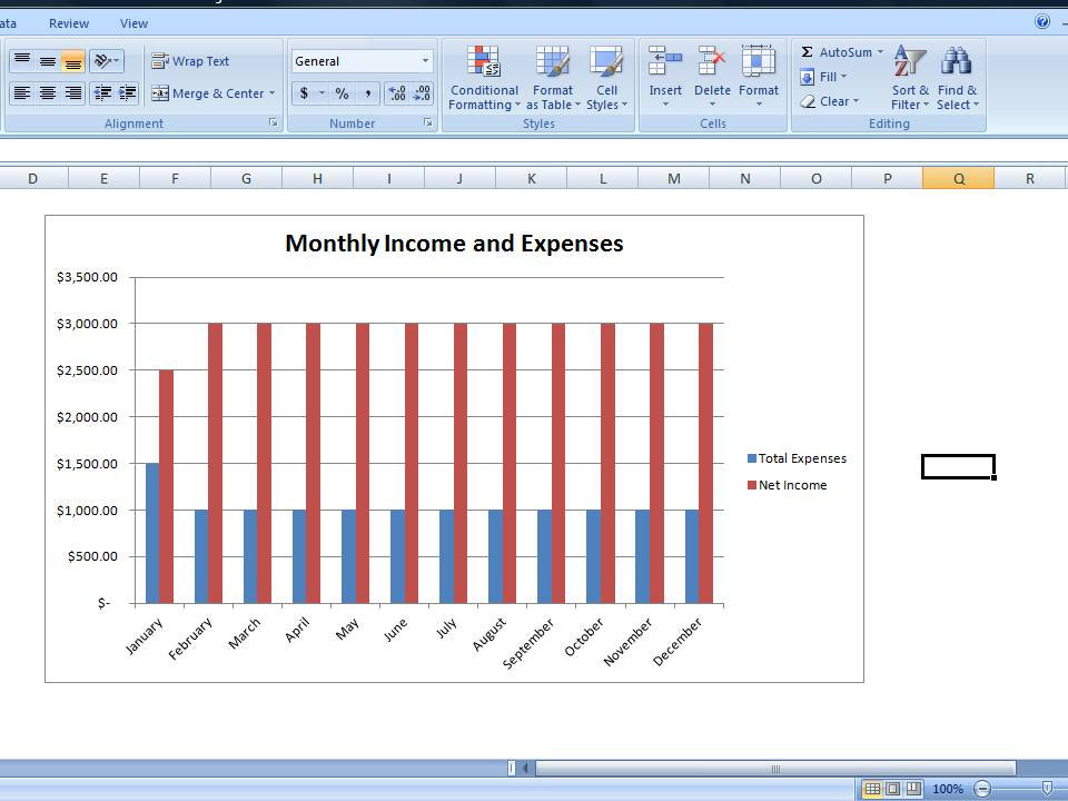 simple budget spreadsheet
