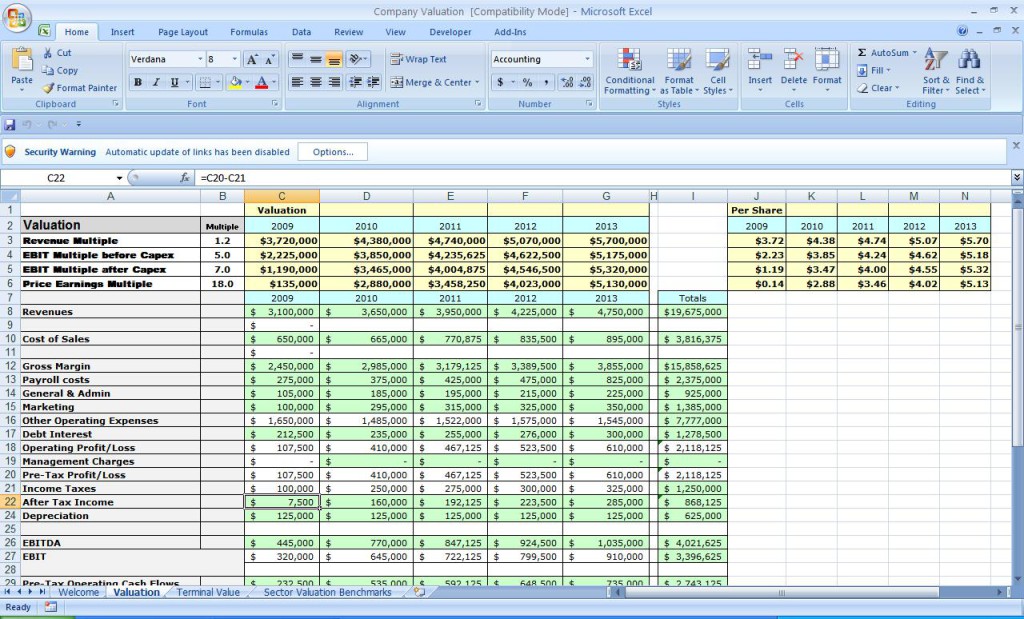 simple budget spreadsheet