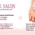 simple business case templates nail salon and spa business cards