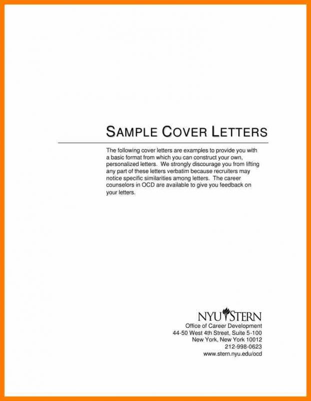 simple cover letter format