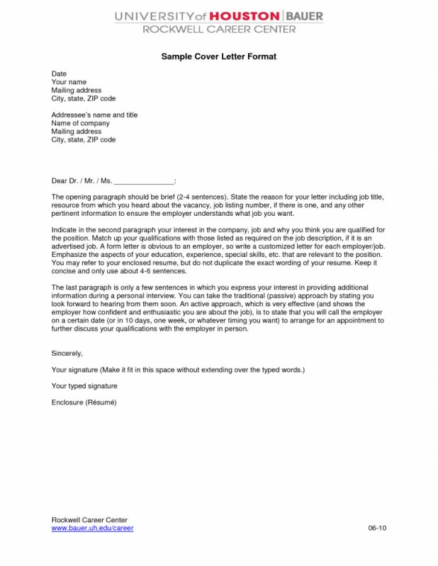 Simple Cover Letters | Template Business