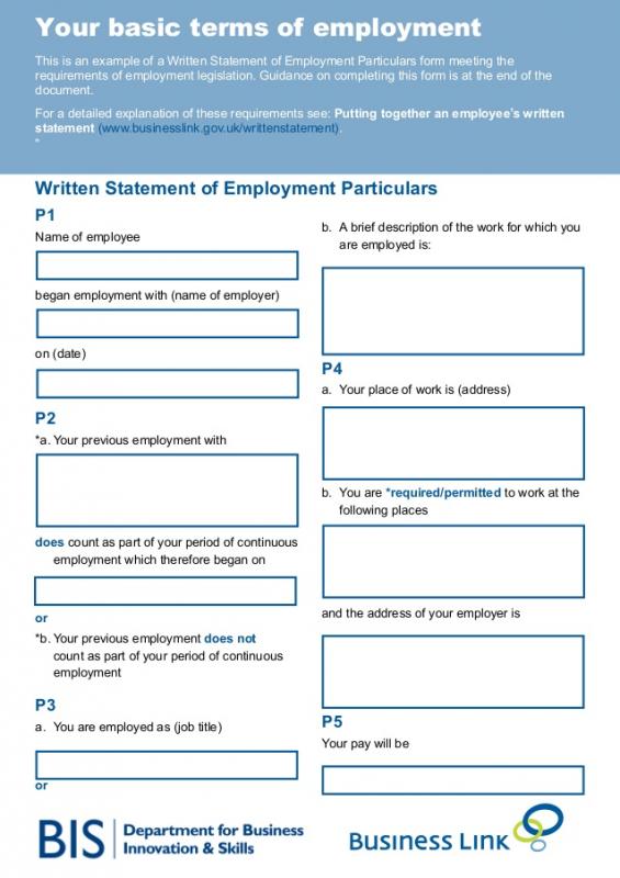 simple employment agreement