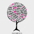 simple family tree template family tree vector lettering